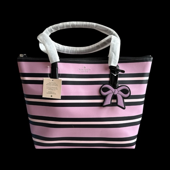 kate spade Handbags - Kate Spade New York Cassie Ottoman Striped Tote (NWT)